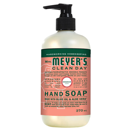 Mrs. Meyer's Clean Day Hand Soap, Geranium Scent, 370 mL