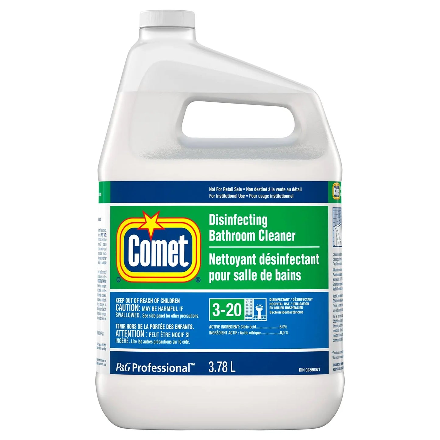 Comet Disinfecting Liquid Bathroom Cleaner, Concentrate Open Loop, 3.78 L