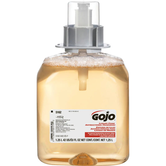 Gojo FMX Antibacterial Luxury Foam Handwash Chloroxylenol Liquid, 1,250 mL, Case of 4