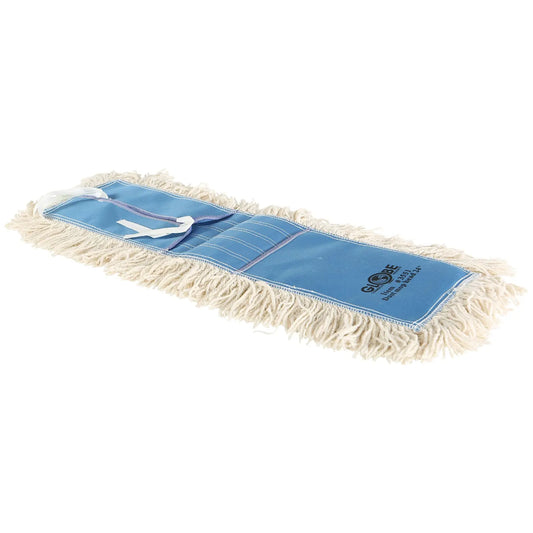 Globe Commercial Products 24" x 5" Cotton Tie-On Dust Mop Heads