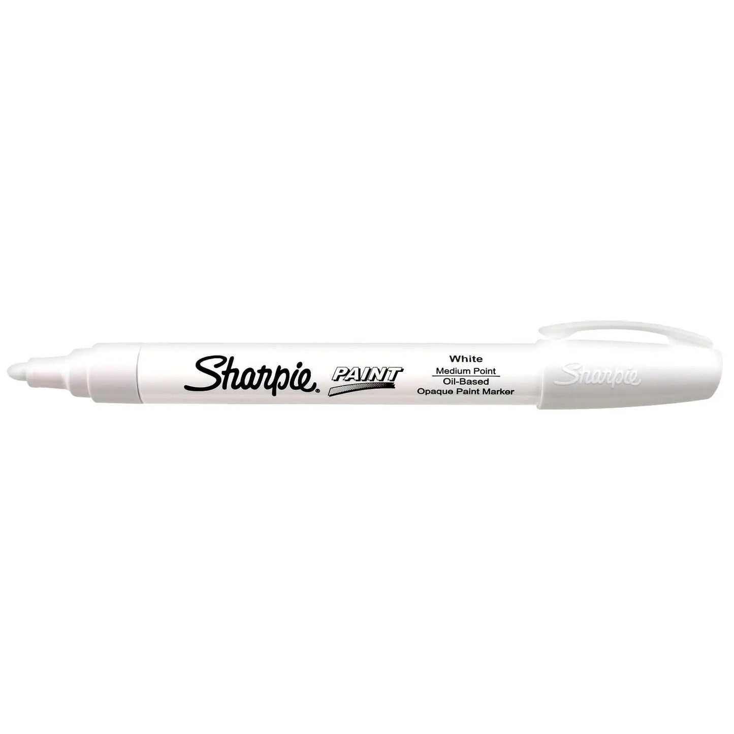 Sharpie Oil-Based Opaque Paint Marker, White, Medium Tip