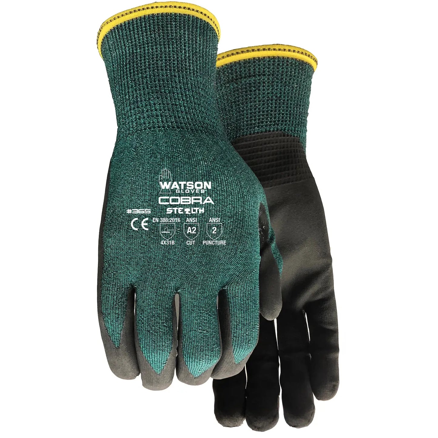 Watson Gloves 365 Stealth Cobra Cut-Resistant Gloves, Medium, 1 Pair