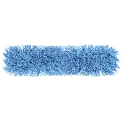 Globe Commercial Products Q-Stat Electrostatic Tie-On Dust Mop Head, Blue, 36 po x 5 po