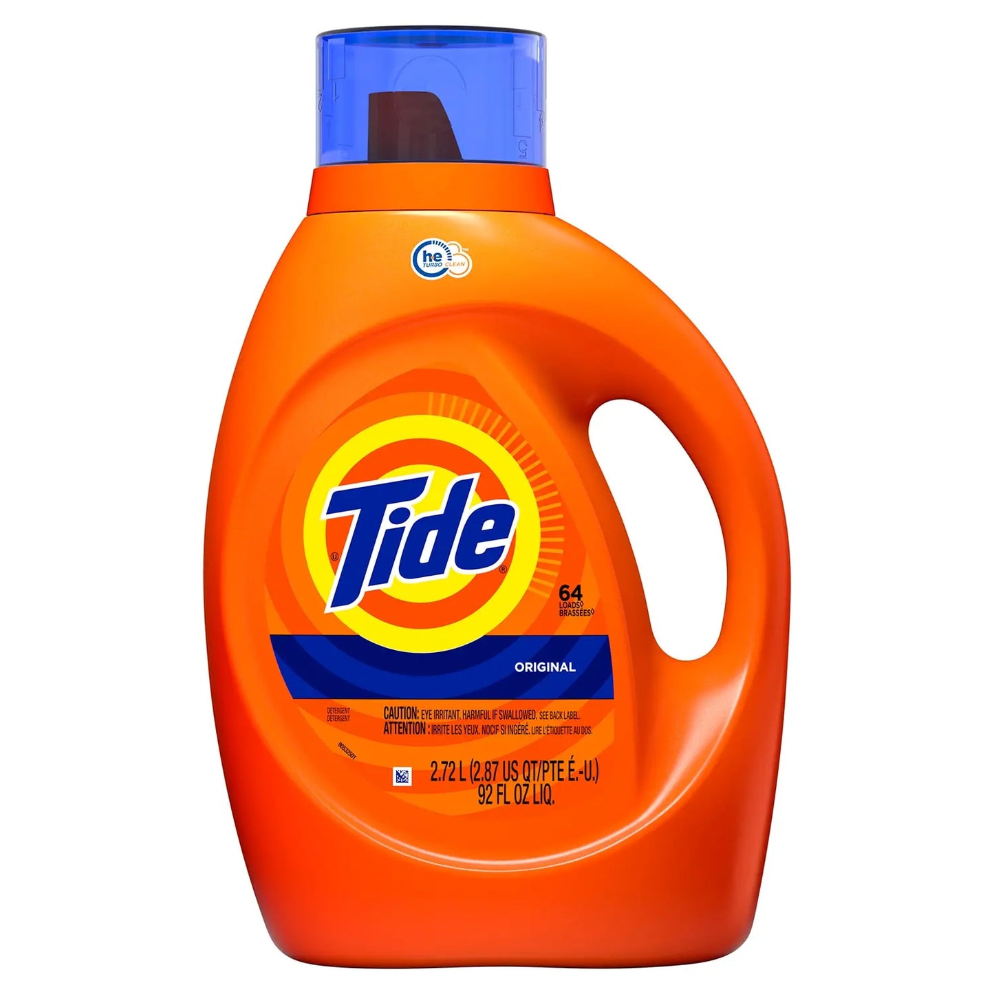 Tide High Efficiency (HE) Turbo Clean Liquid Laundry Detergent, 2.72 L (64 Loads)