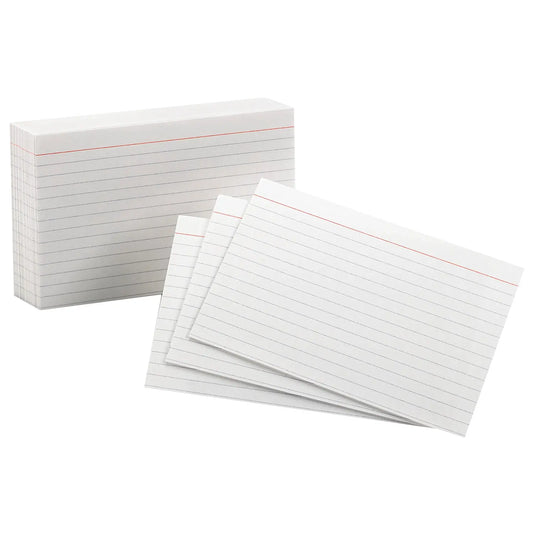 Oxford Printable Index Cards, Ruled, 4" x 6", 100/PK