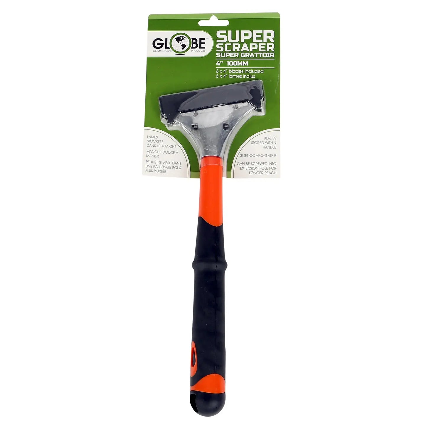 Globe Commercial Products 4" Heavy-Duty Scraper