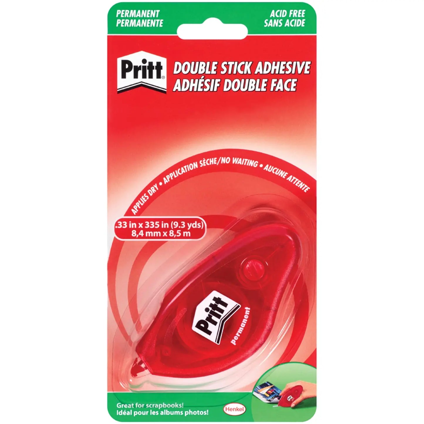 Pritt Easy Stick Double-Sided Adhesive Film with Dispenser