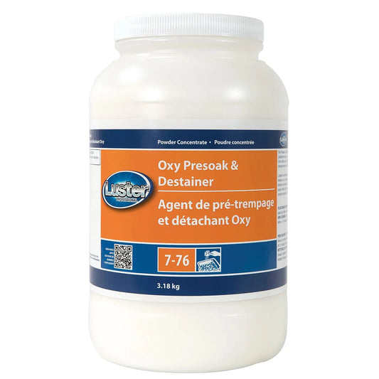 Luster Professional Oxy Presoak and Destainer, 3.6 kg, 2/CS