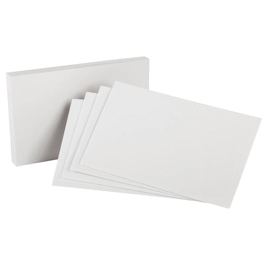 Oxford Printable Index Cards, Plain White, 5" x 8", 100/PK