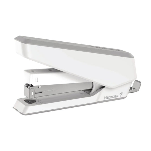 Fellowes LX850 Full-Strip EasyPress Antimicrobial Stapler, White