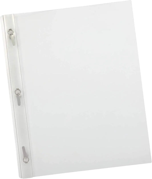 Oxford 3-Prong Fastener Poly Report Cover, Letter Size, Clear