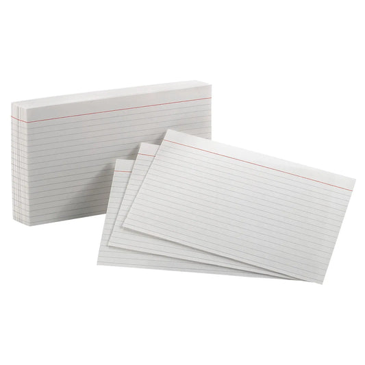 Oxford Printable Index Cards, Ruled, 5" x 8", 100/PK