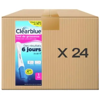 Clearblue Ultra Early Pregnancy Test, Results 6 Days Early, 1 Test, Case of 24