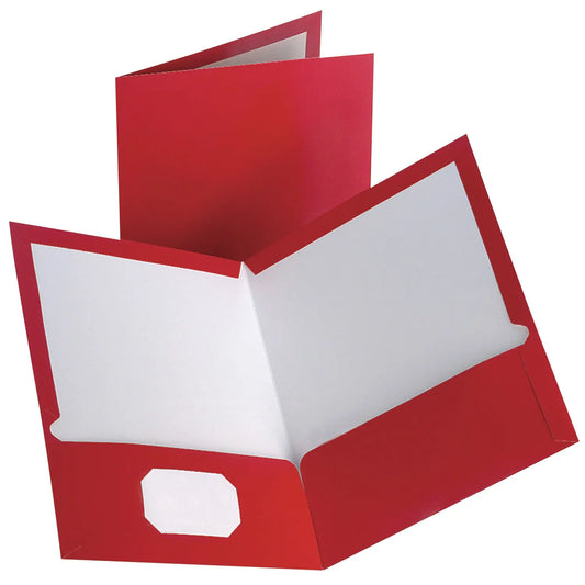 Oxford Showfolio Laminated Twin-Pocket Folders