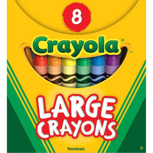 Crayola Large Crayons, 8-Pack