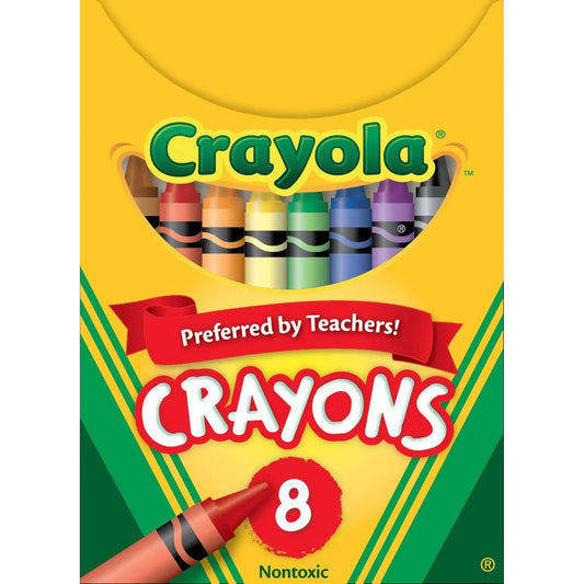 Crayola Crayons, Assorted Colours, 8/PK