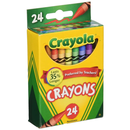 Crayola Crayons, Assorted Colours, 24/PK