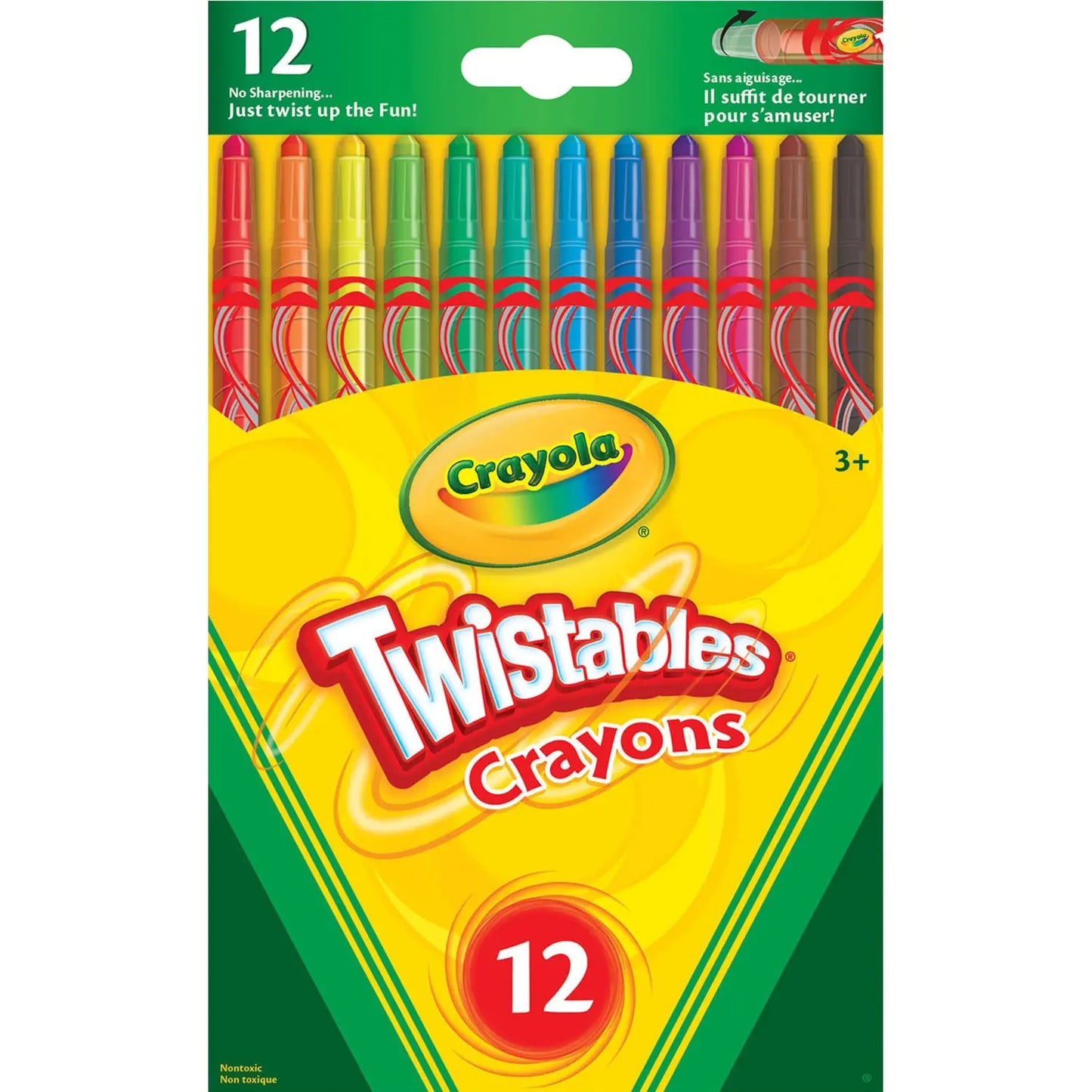 Crayola Twistables Crayons, Assorted Colours, 12/PK