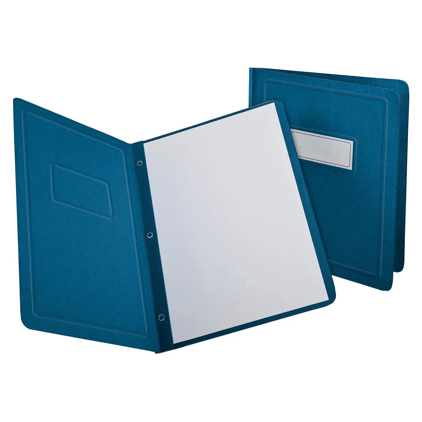 Oxford Report Covers with Embossed Border & Panel, Blue