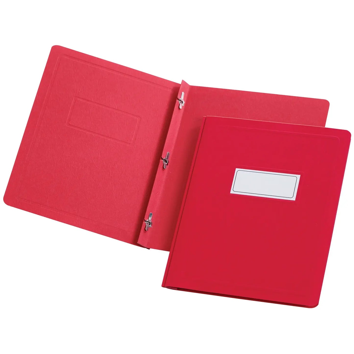 Oxford Report Covers with Embossed Border & Panel, Red