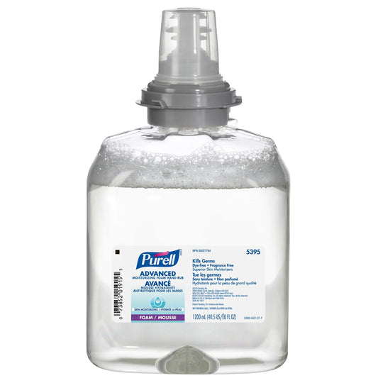 Purell TFX Advanced Moisturizing Foam Hand Sanitizer Refills, 70% Alcohol Content, 1.2 L, Carton of 2