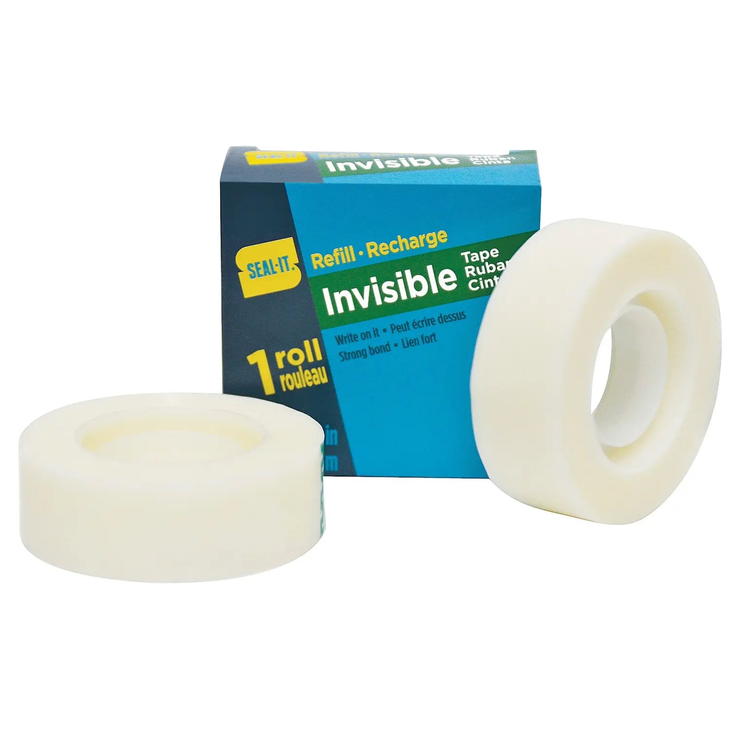 Seal-It Invisible Tape Refills, Matte Finish, 3/4" x 108', Pack of 3