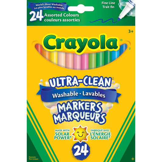 Crayola Ultra-Clean Washable Markers, Fine Tip