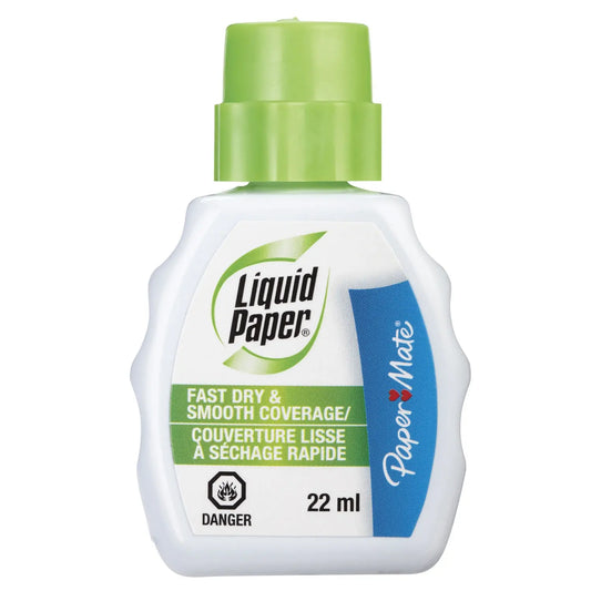 Paper Mate Liquid Paper Fast Dry and Smooth Coverage Correction Fluid