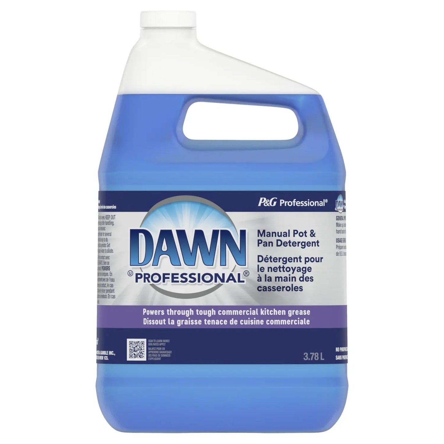 Dawn Professional Pot and Pan Liquid Detergent, Concentrated, 3.78 L