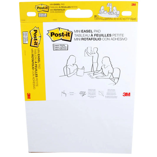 Post-it Super Sticky Mini Easel Pad, 15" x 18", 20 Sheets/Pad