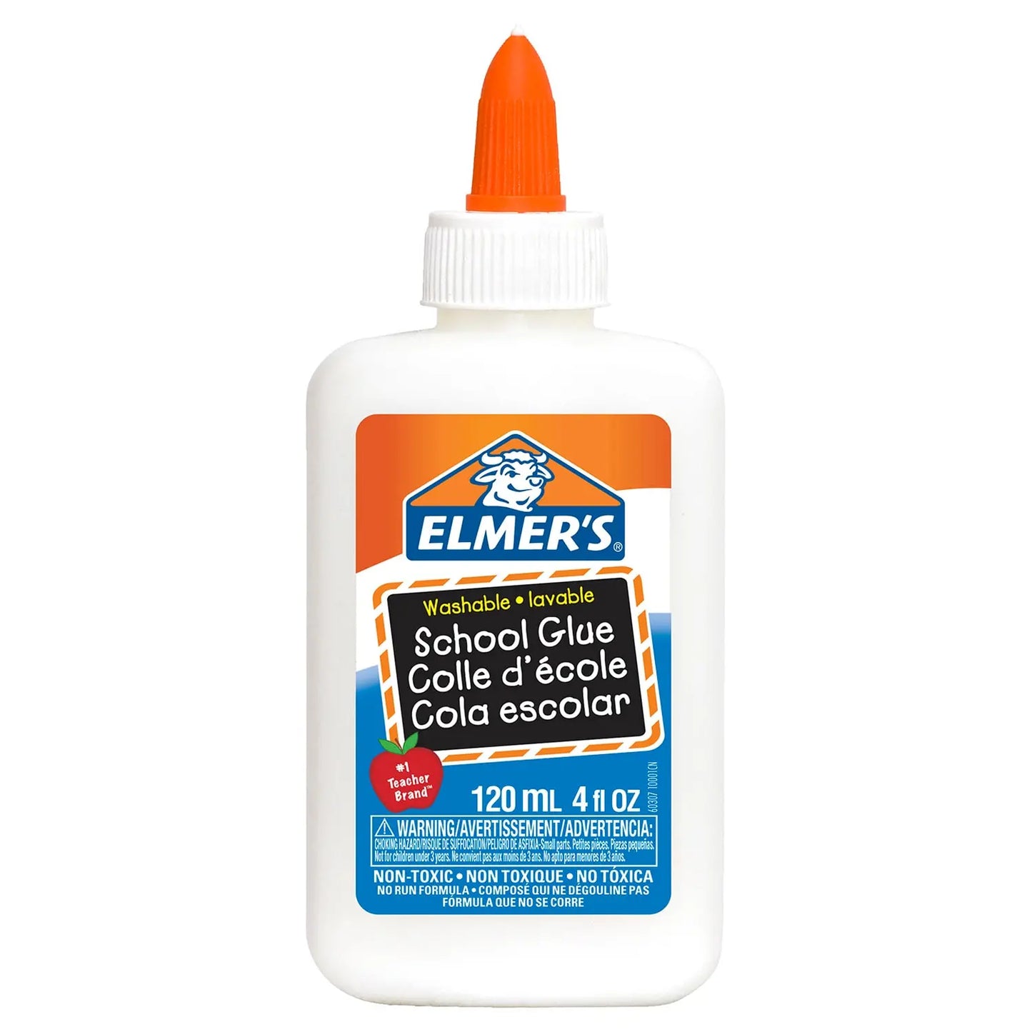 Elmer's Washable White School Glue, White, 120 mL