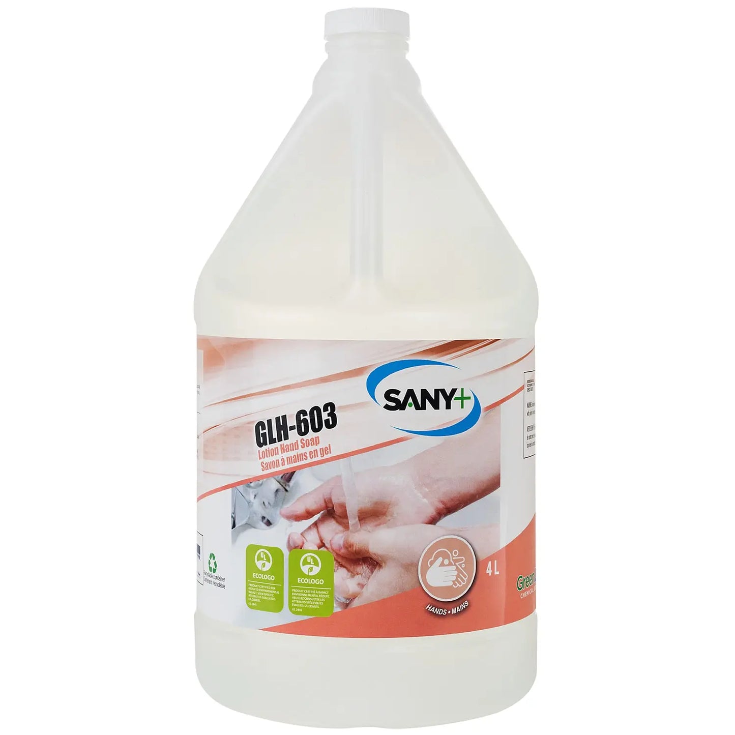 Sany+ Scent-Free Lotion Hand Soap, 4 L