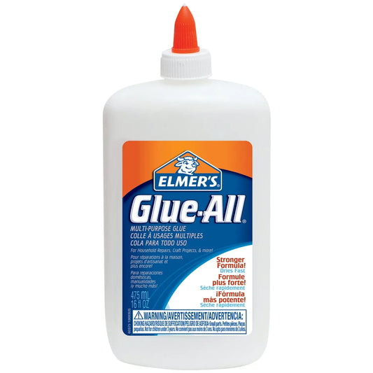 Elmer's Glue-All Multi-Purpose Washable White Glue, 475 mL