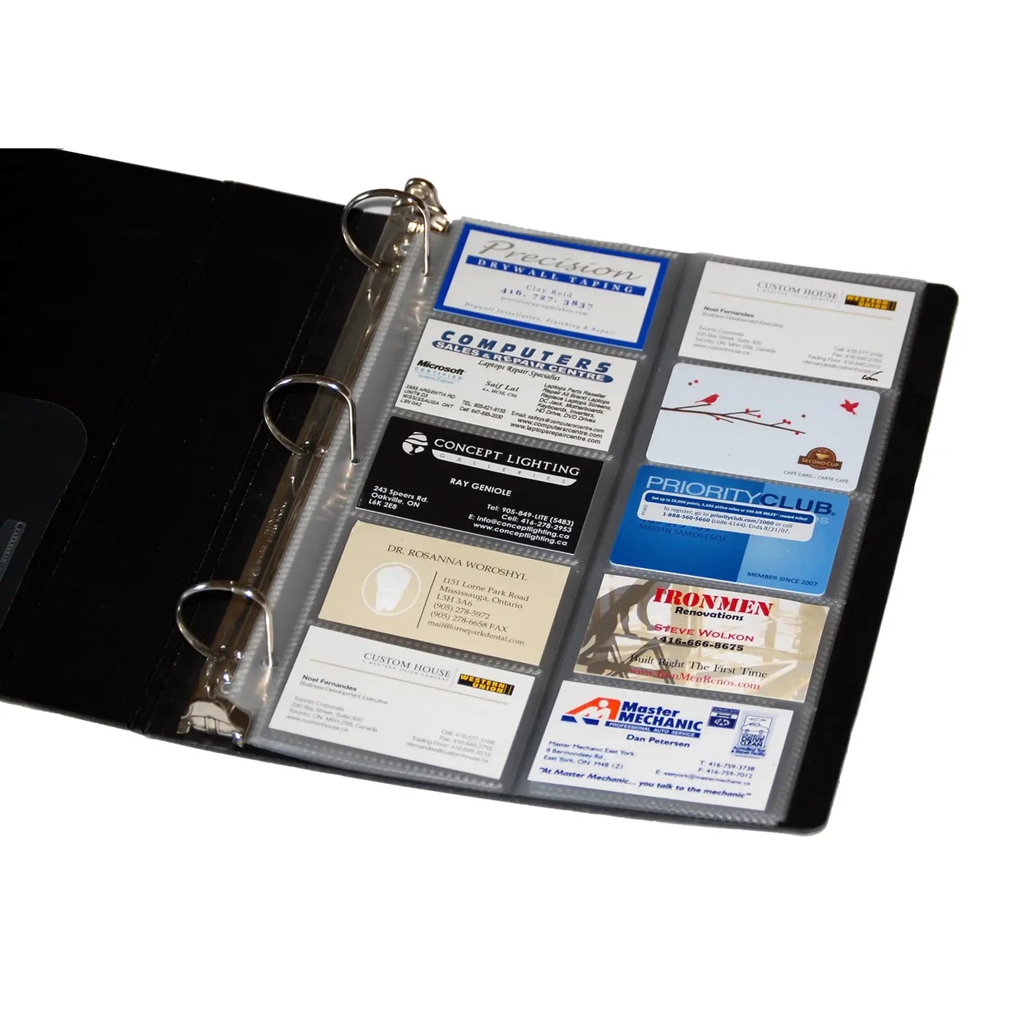 BUSINESS CARD HOLDER SHEETS