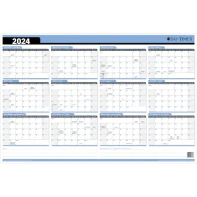 Day-Timer Flexible Erasable Dated Wall Planners