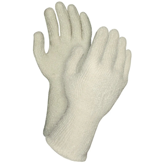 Ronco Thermo-Guard Terry Cloth Gloves, Beige, 12 Pairs/CT