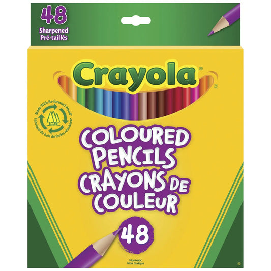 Crayola Coloured Pencils, Assorted Colours, 48/PK