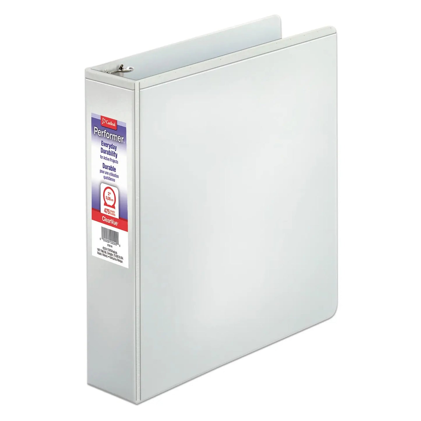 Cardinal 2" Performer ClearVue Letter-size (8 1/2" x 11") Round-Ring Binder