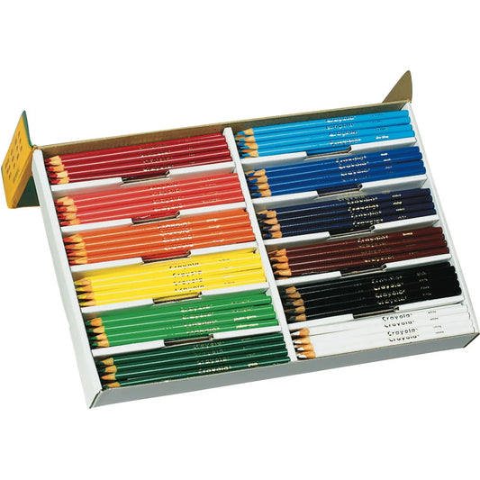 Crayola Coloured Pencils Class Pack, Assorted Colours, 240/BX