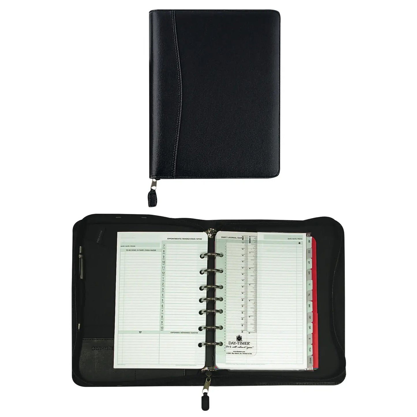 Day-Timer Leather-Like Zippered Planner Starter Set