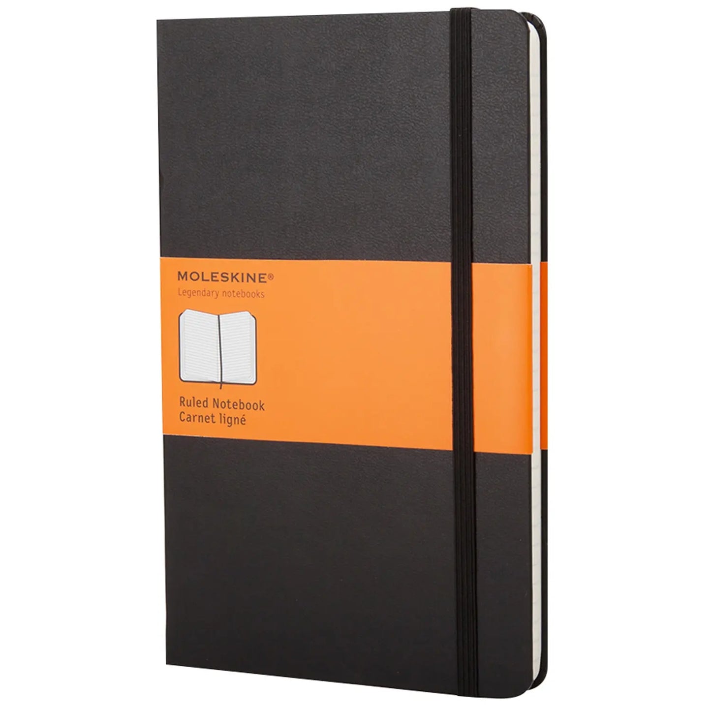 Moleskine Classic Pocket Hardcover Notebook, Ruled, Black, 3 1/2" x 5 1/2"