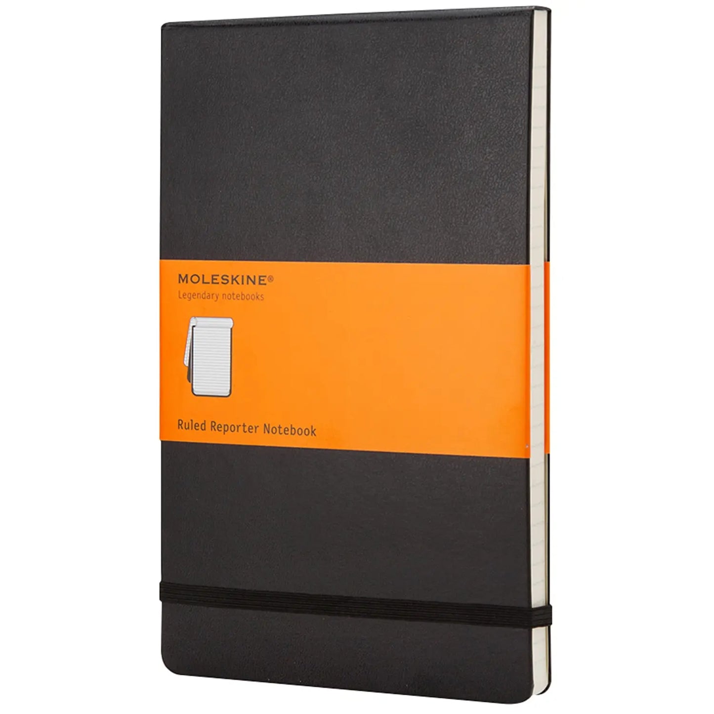 Moleskine Classic Reporter Notebook, Ruled, Black, 5 1/2" x 3 1/2"