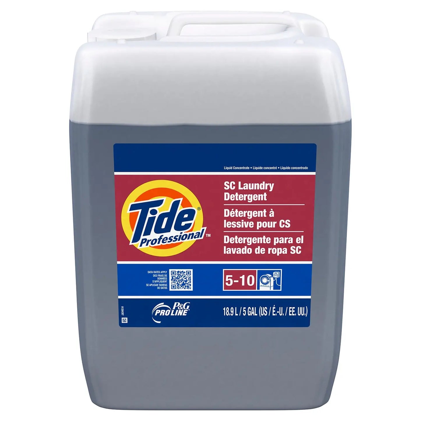 Tide Professional Special Conditions Laundry Detergent, Concentrate Closed Loop, 18.9 L