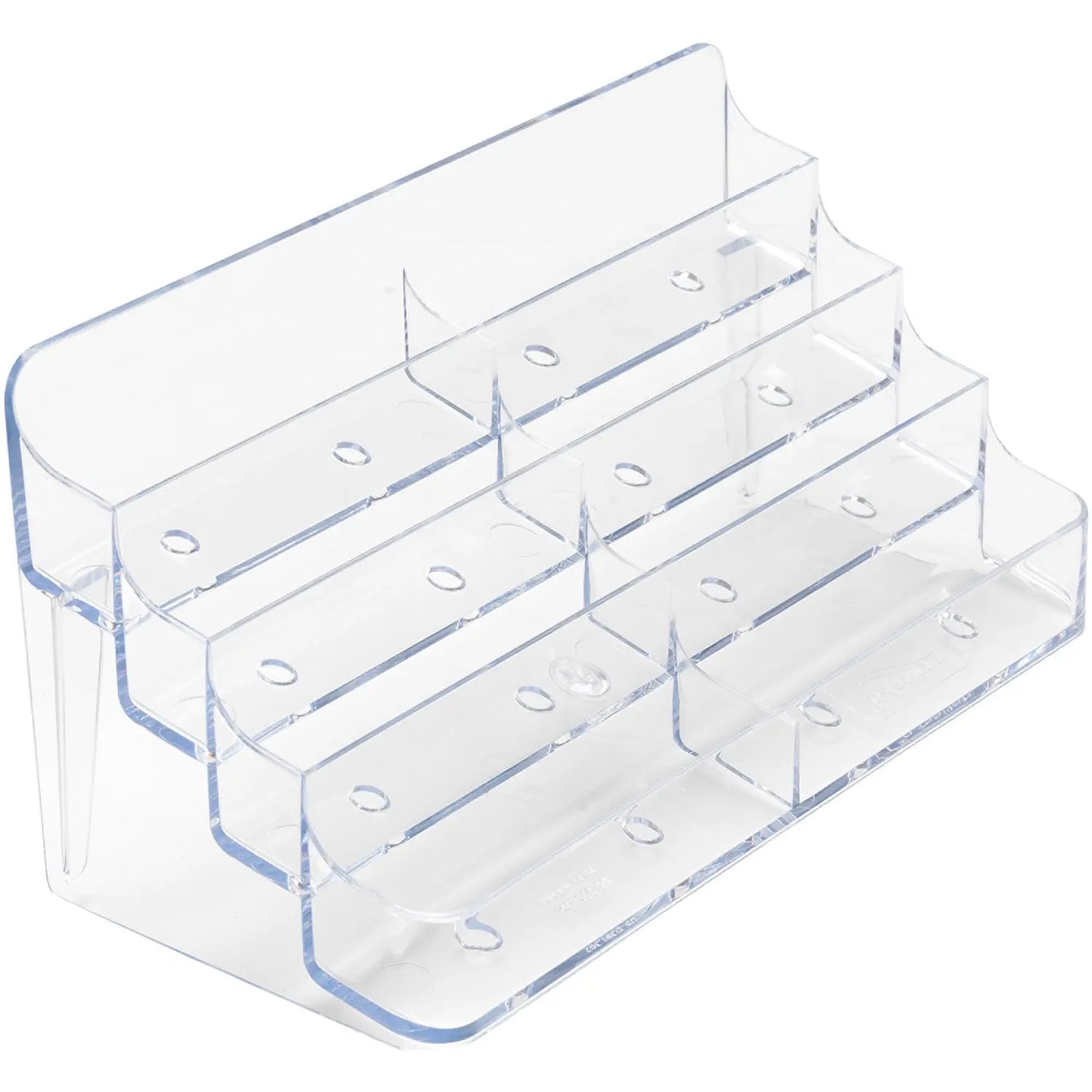 Deflecto 8-Pocket Clear Desktop Business Card Holder