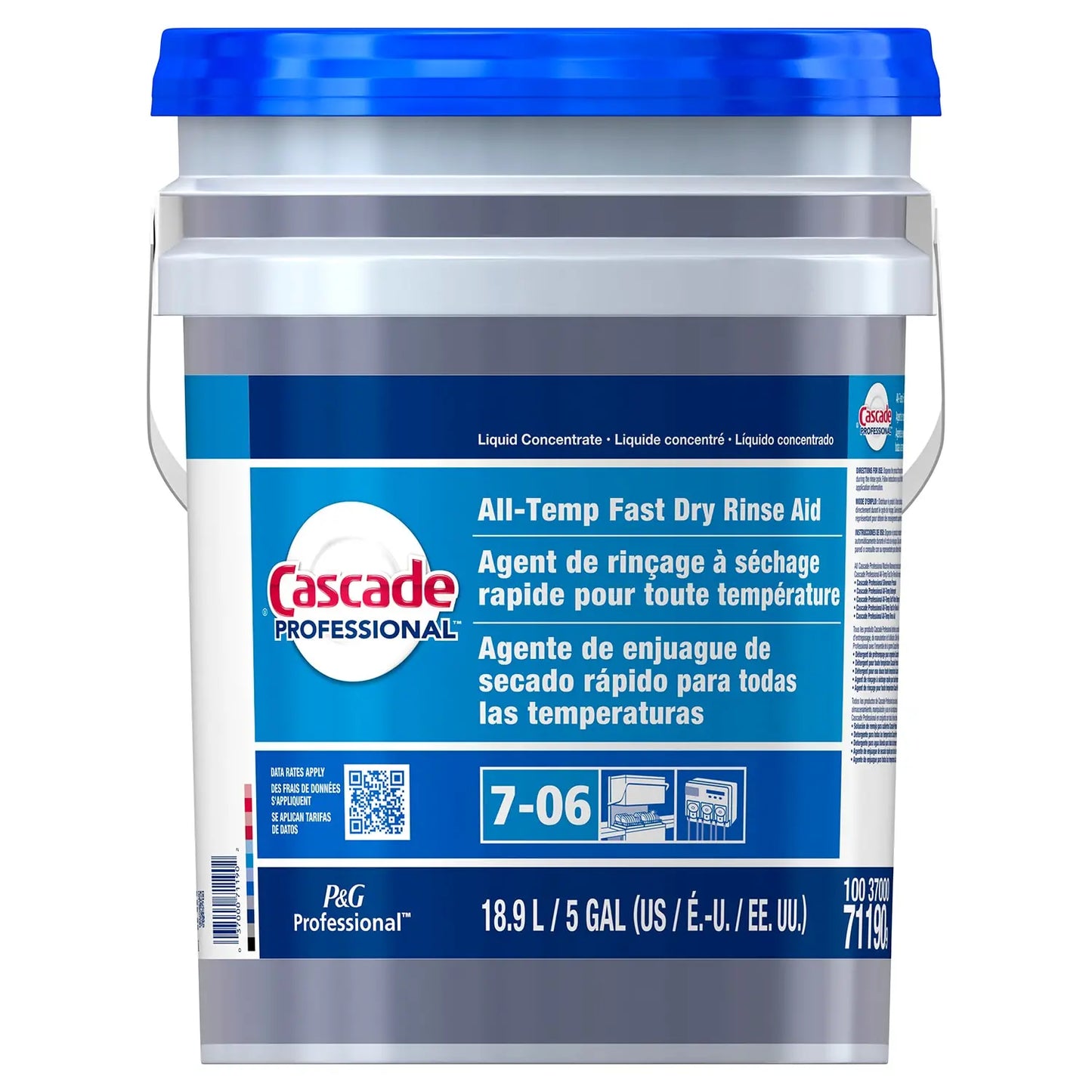 Cascade Professional All-Temp Fast Dry Rinse Aid, Concentrate Closed Loop