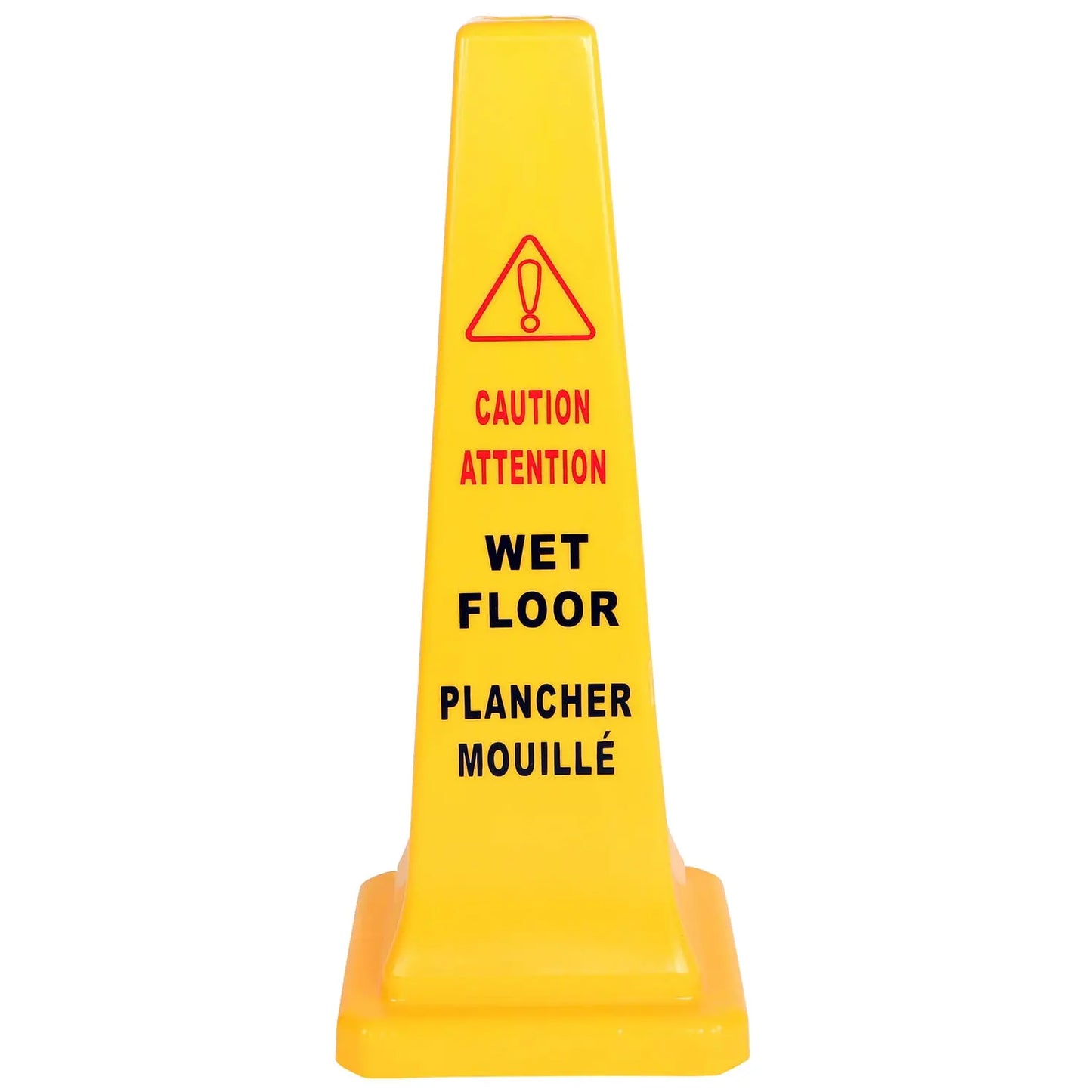 Globe Commercial Products Large Caution Wet Floor Safety Cone