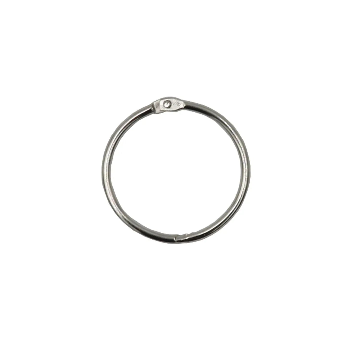 Westcott® Loose Leaf Rings, Nickel Finish, 1-1/2" Diameter, Box of 100