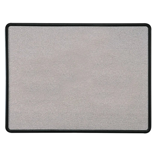 Quartet® Contour Fabric Bulletin Board, Graphite Frame, 36" x 24"