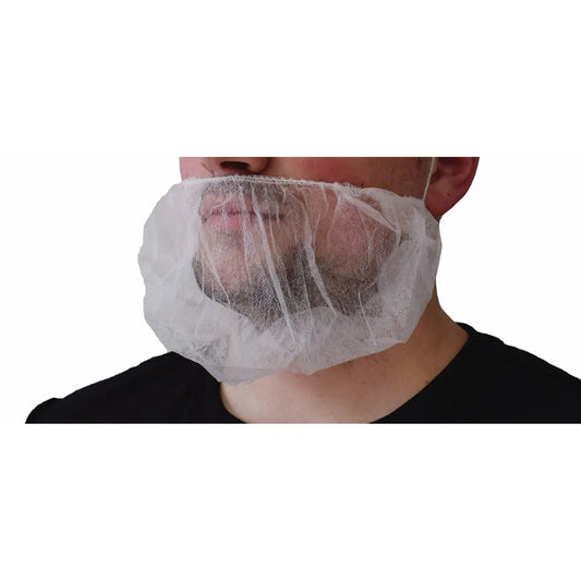 Globe Commercial Products Beard Nets, White, Pack of 100