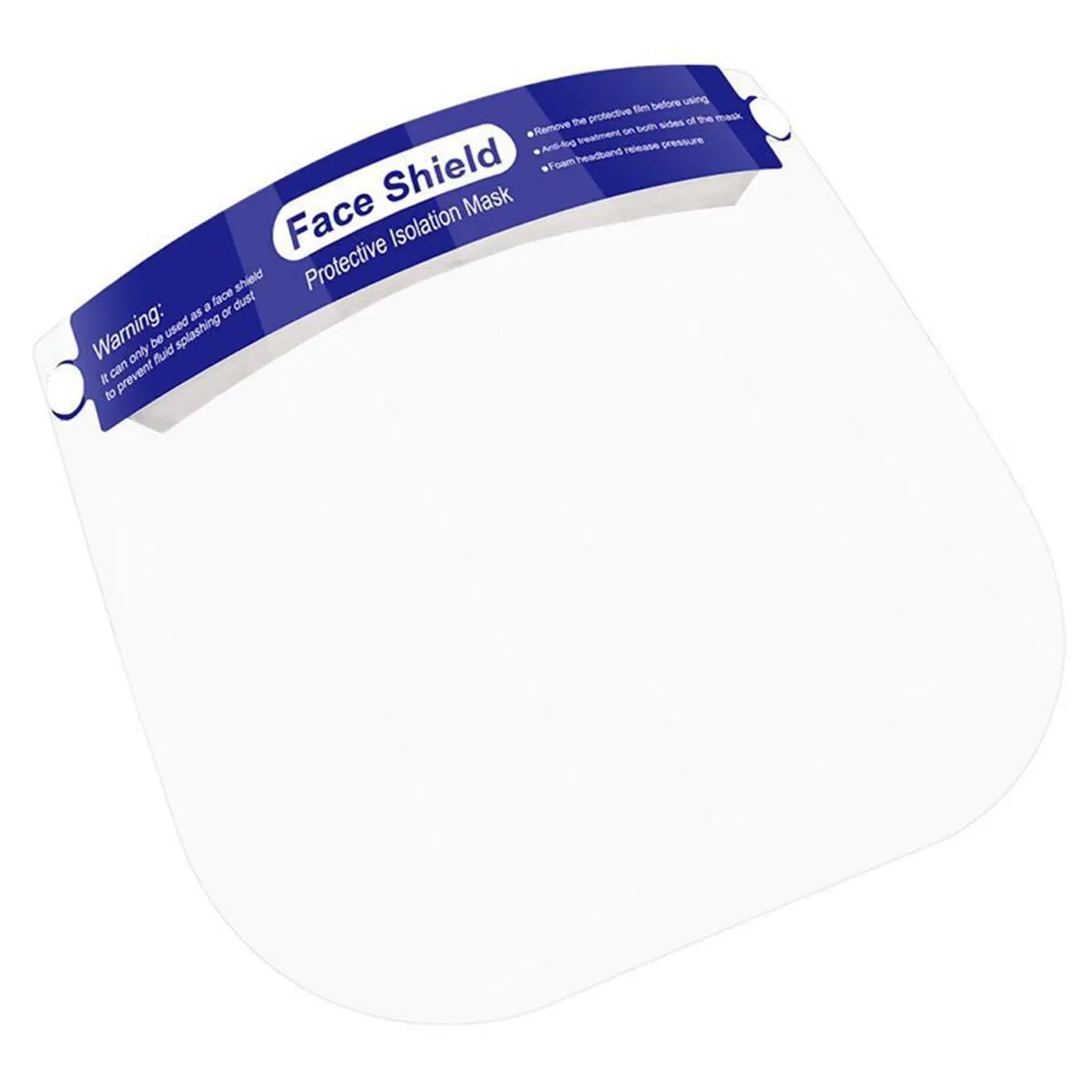 Globe Commercial Products Face Shields, Clear, Pack of 2